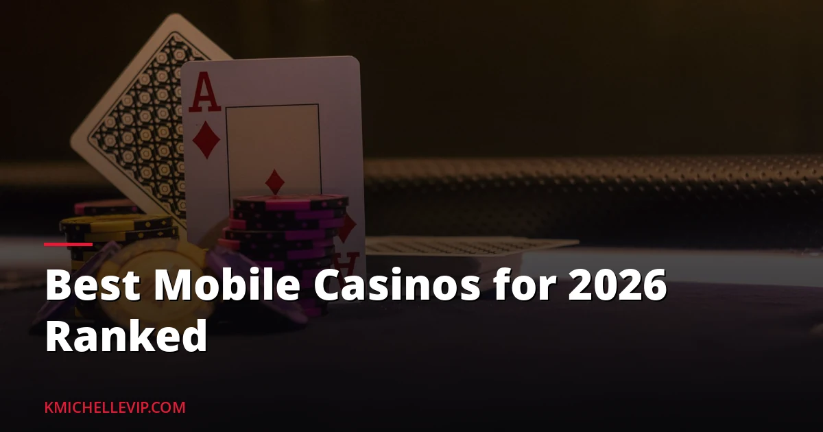 A hand holding a smartphone displaying a mobile casino lobby with slots and a live dealer tab visible on screen
